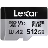 Flash atmintinė Lexar 512 GB UHS-I microSDXC Sidabrinė PLUS