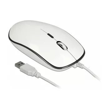 Pelė DeLOCK 12532 Office, abiem rankoms tinkama, USB Type-A, optinė, 3200 DPI