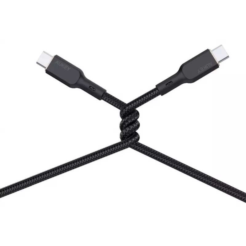 AUKEY CB-KCC101 Nailoninis USB C - USB C kabelis, 1 m