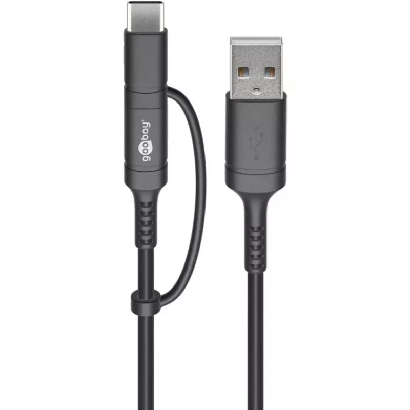 USB laidas Goobay 71892 Juodas