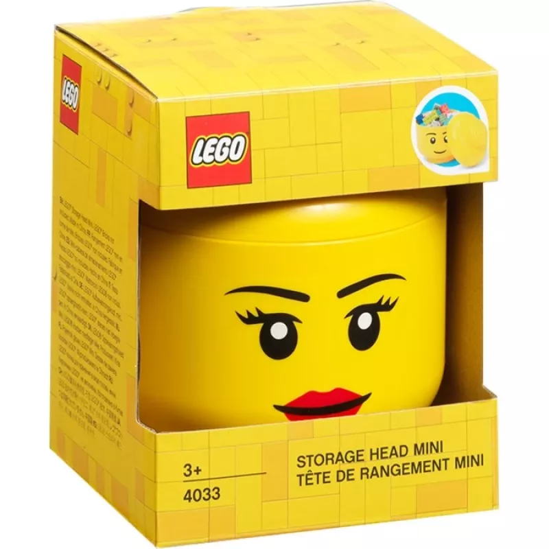 „Room Copenhagen“ „Storage Head Mini“ – su LEGO suderinamas laikymo konteineris 40331725, „Copenhagen Girl“ dizainas