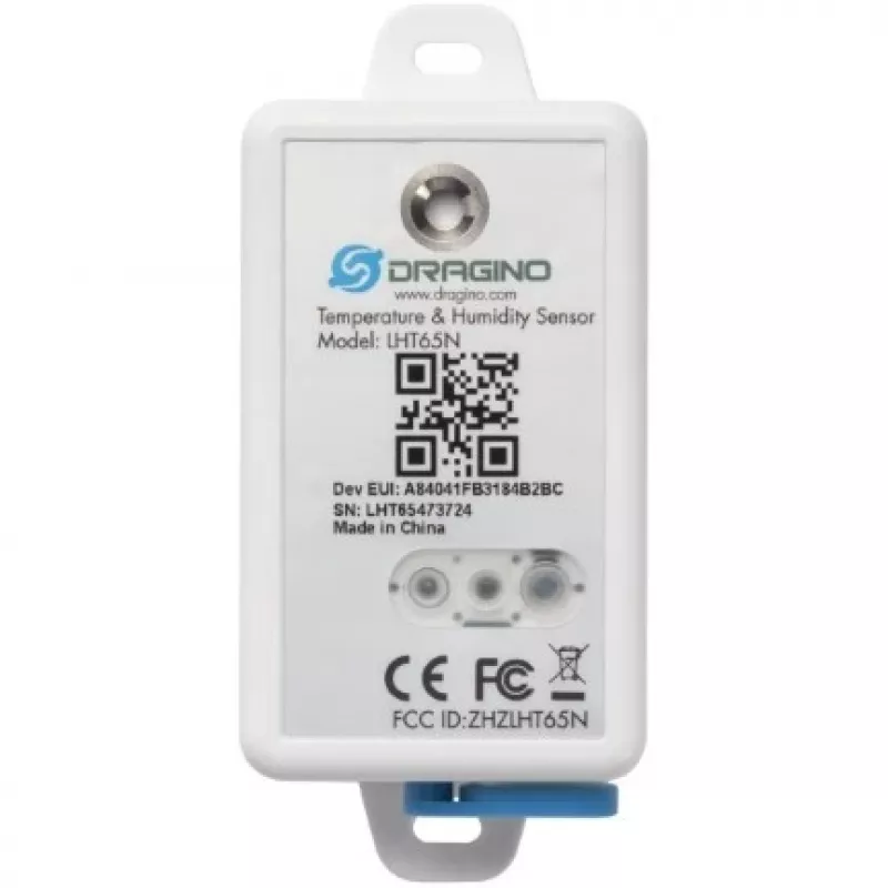 DRAGINO LoRaWAN temperatūros ir drėgmės jutiklis LHT65S-EU868-E3 — LoRaWAN EU868 aplinkos stebėjimo jutiklis
