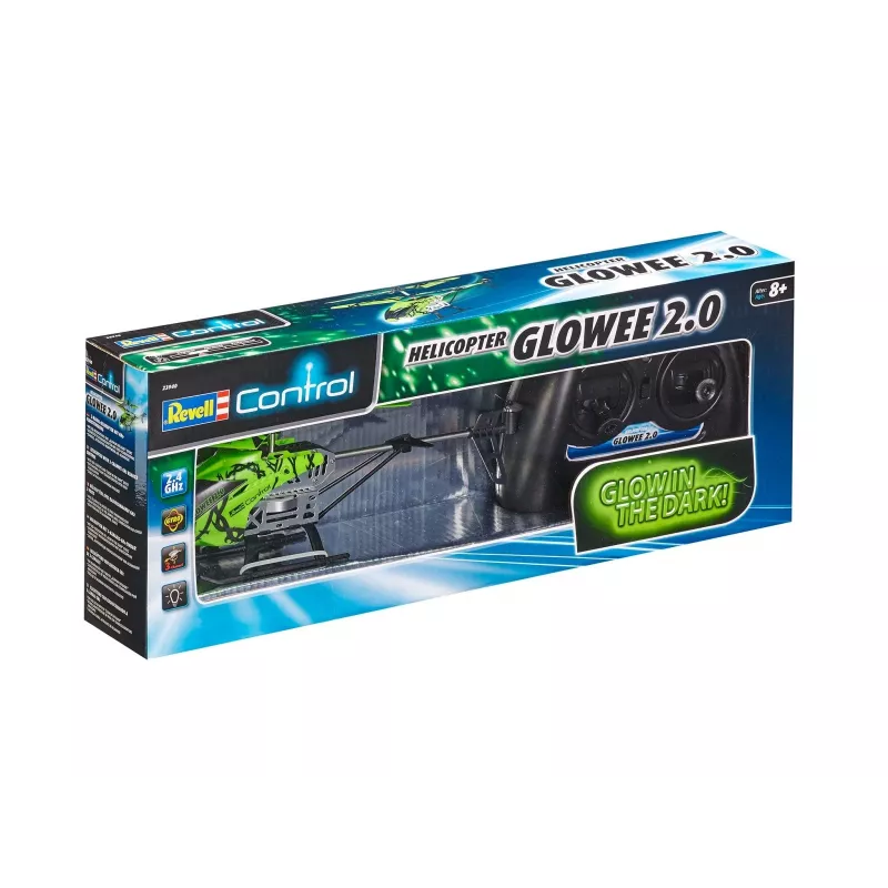 Sraigtasparnis REVELL Revell GLOWEE 2.0 su giroskopu, LiPo 250 mAh, nuo 8 metų
