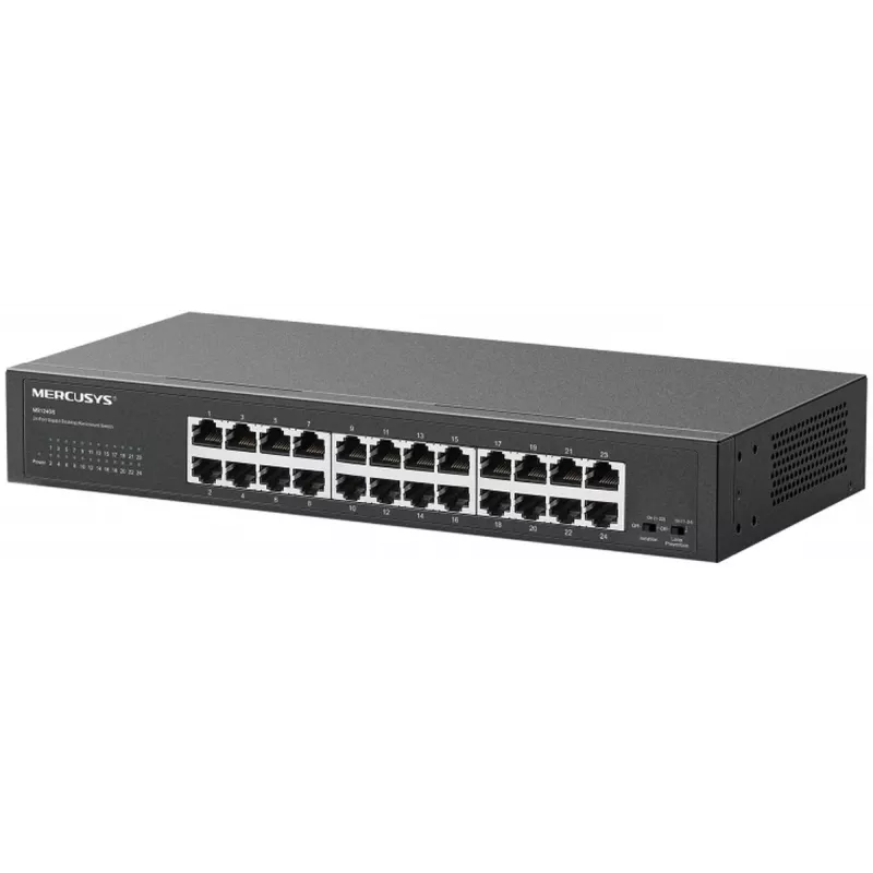 Gigabitinis 24 prievadų darbalaukio / stovo komutatorius TP-LINK MS124GS – 24 x 1 Gbps RJ45