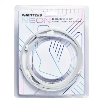 LED juostelė PHANTEKS PH-NELEDKT_CMBO_WT01 — universali 400 mm, balta, 5 V, 4,2 W (2 vnt.)