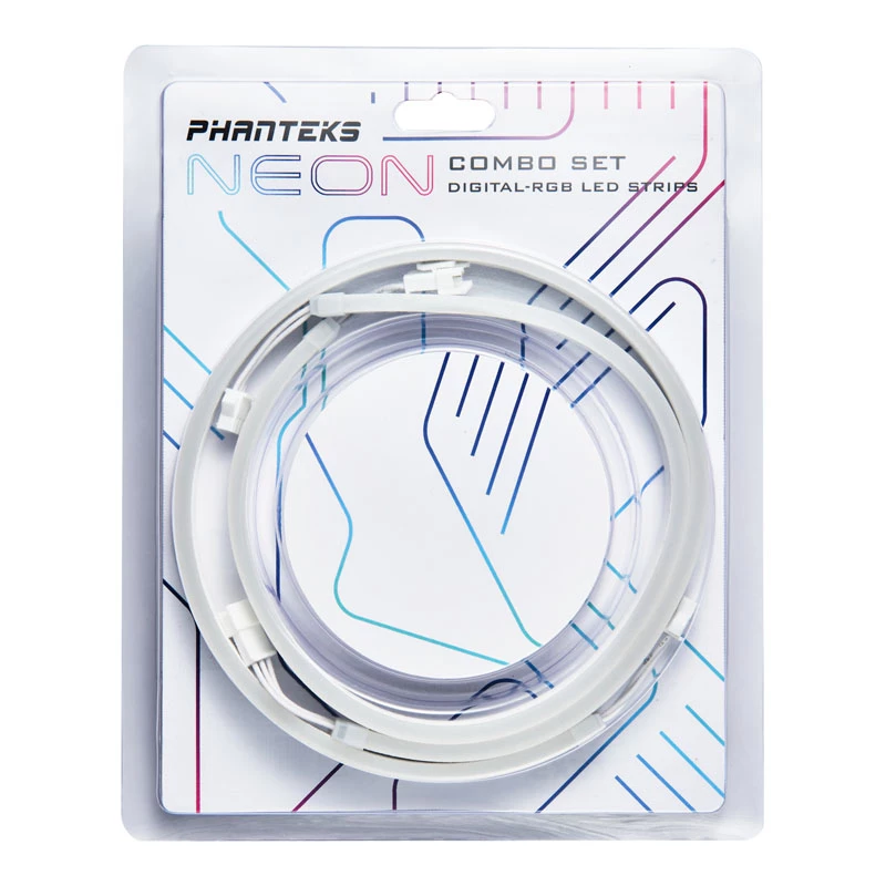 LED juostelė PHANTEKS PH-NELEDKT_CMBO_WT01 — universali 400 mm, balta, 5 V, 4,2 W (2 vnt.)