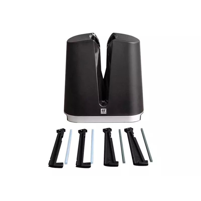 ZWILLING V-Edge peilių galąstuvas, pratraukiamas, juodas, kompaktiškas dizainas