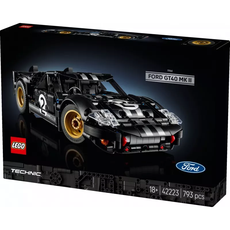 LEGO TECHNIC 42223 1966 „Ford GT40 MKII“ lenktyninis automobilis