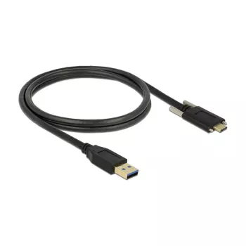 USB laidas DeLOCK 83718 USB 3.2 Gen 2 1 m USB A USB C juodas