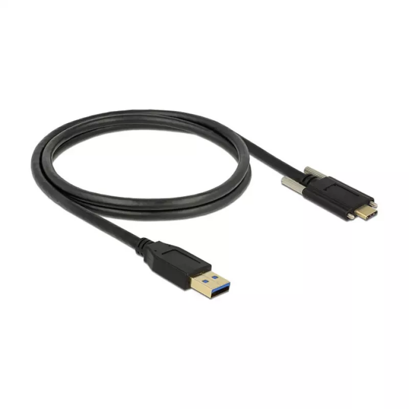 USB laidas DeLOCK 83718 USB 3.2 Gen 2 1 m USB A USB C juodas