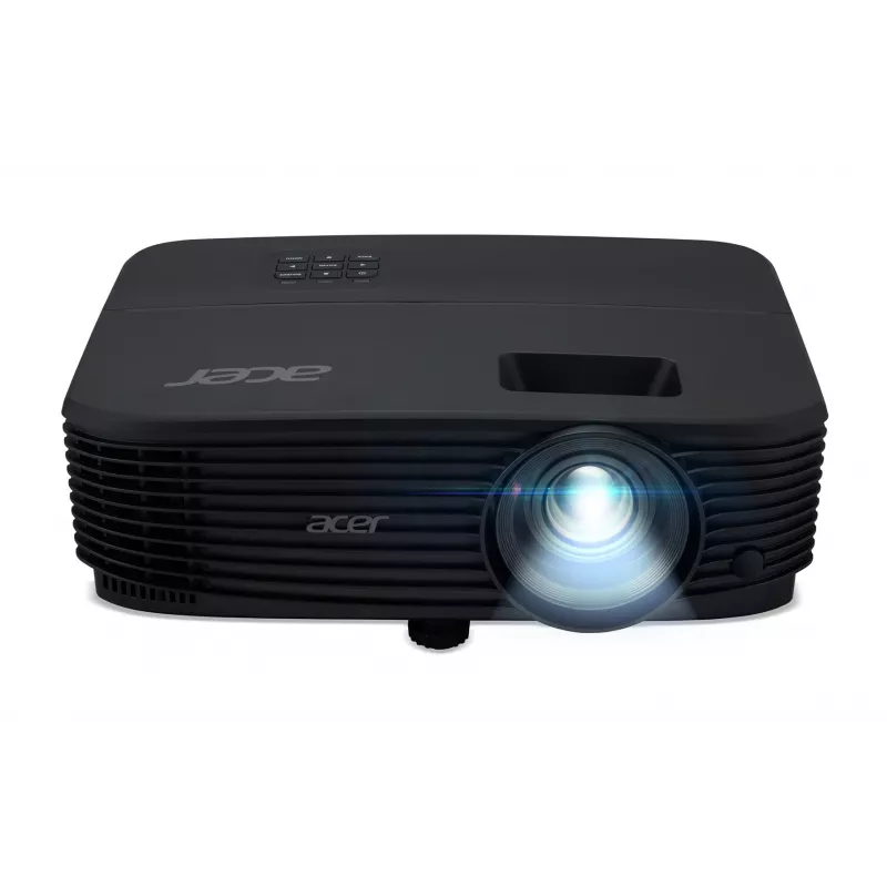 Standartinio nuotolio projektorius Acer X1229HP — DLP, XGA (1024x768), 4800 ANSI liumenų, 210 W lempa, juodas, 2,4 kg