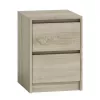 Topeshop K2 SONOMA nightstand/Naktinis staliukas 2 stalčius(s) ąžuolas