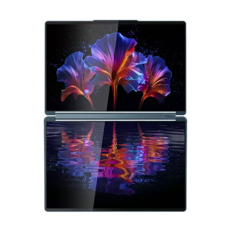 Lenovo Yoga Book 9 14IAH10 Intel Core Ultra 7 255H 35,6 cm (14 inch) jutiklinis ekranas 2.8K 32 GB LPDDR5x-SDRAM 1 TB SSD Wi-Fi 7 (802.11be) Windows 11 Pro žalsvai mėlyna