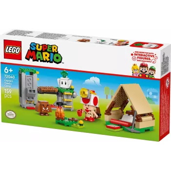 Konstruktorius LEGO Captain Toad's Camp rinkinys 72040 su interaktyviomis Super Mario funkcijomis