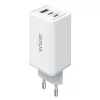 SAVIO LA-07 GaN 65W mains charger, USB, QC4.0+, PD 3.0, Balta