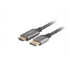 Displayport(M)-HDMI(M) kabelis 1M 4K juodas ir sidabrinis
