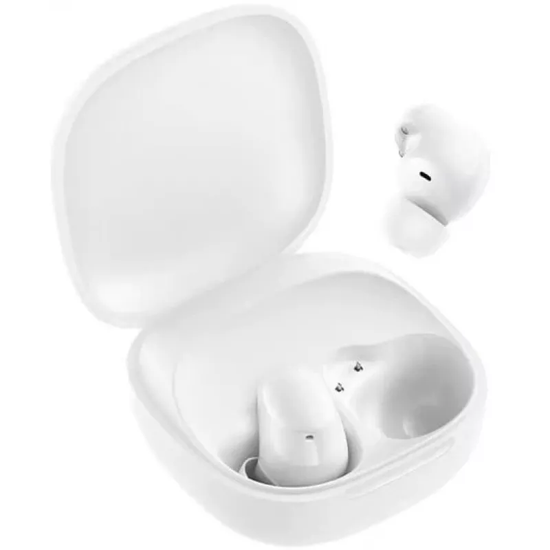 Belaidės į ausis įstatomos ausinės Xiaomi Buds 6 Play su Bluetooth, USB Type-C įkrovimu, baltos