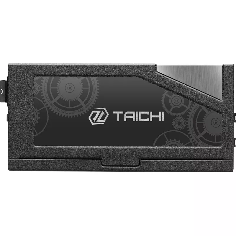 Maitinimo blokas ASROCK Taichi TC-1300T 1300 W 20+4 kontaktų ATX 80 PLUS Titanium, juodas, 135 mm ventiliatorius