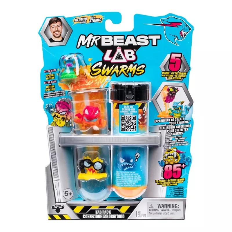 Figūrėlė Mr Beast Lab - Swarm Lab 5-pak