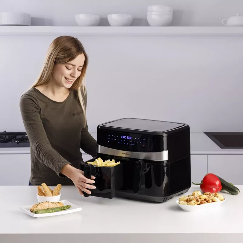 Taurus Air Fry Digital Duo Double 9 L 2200 W karšto oro gruzdintuvė Juoda