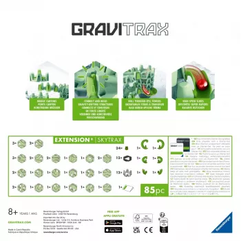 Žaislinis rutuliukų bėgių takelis Ravensburger GraviTrax Extension Skytrax amžius 8+