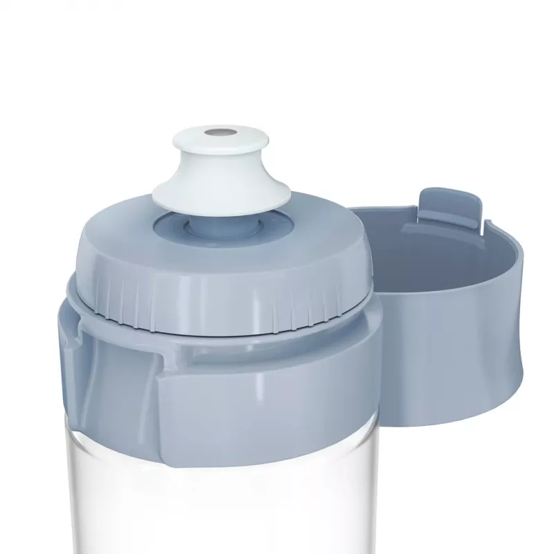 Filtruojantis butelis BRITA Vital Pastel Blue 600 ml su 2 MicroDisc filtrais, be BPA, tinkamas plauti indaplovėje
