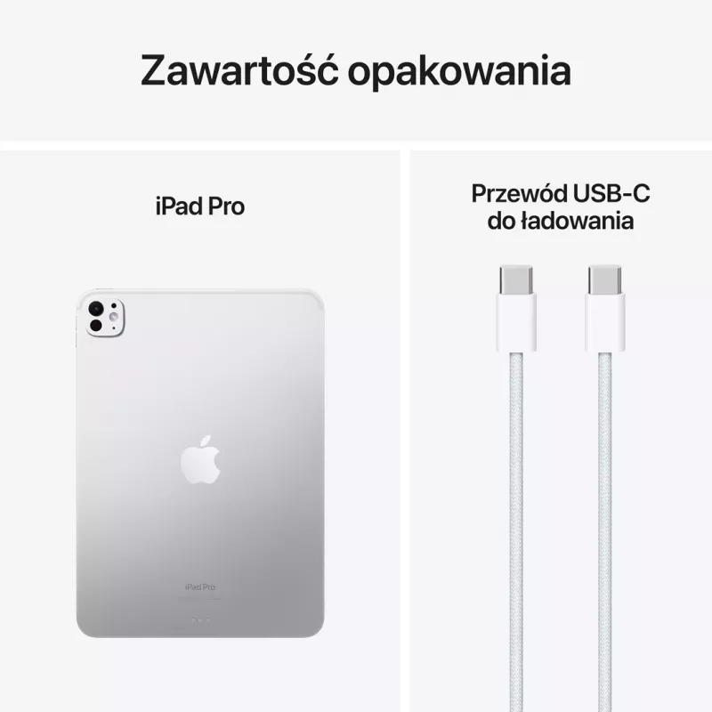 Apple iPad 11-inch Pro WiFi 1TB su Nano-texture Glass – sidabrinis