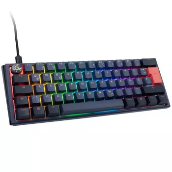 Ducky One 3 Mini klaviatūra, žaidimams, USB, mėlyna