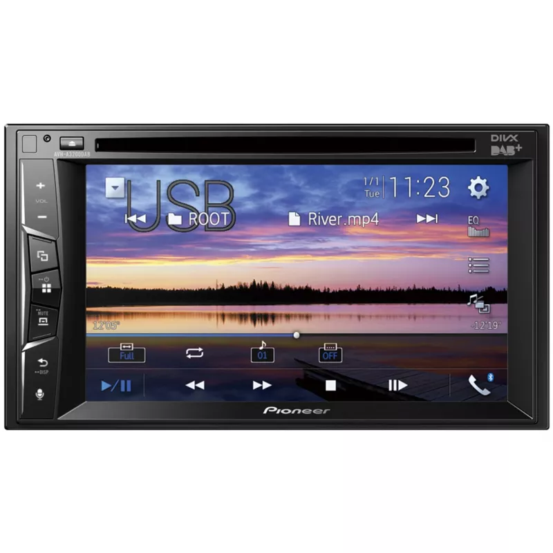 Automobilinis medijos imtuvas Pioneer AVH-A3200DAB Juoda