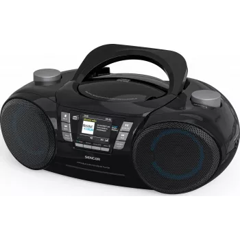 Nešiojamasis DAB+ CD/MP3/USB/SD Bluetooth grotuvas SENCOR SPT 6510DB — DAB+, Bluetooth 5.3, 16 W RMS, CD/USB/SD, 2.4 colio LCD
