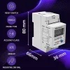 Energijos skaitiklis QOLTEC Vienfazis DIN bėgiui 230V (MPN 50979)