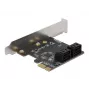 SATA PCI Express x1 kortelė DeLOCK 90010 žemo profilio formos faktorius