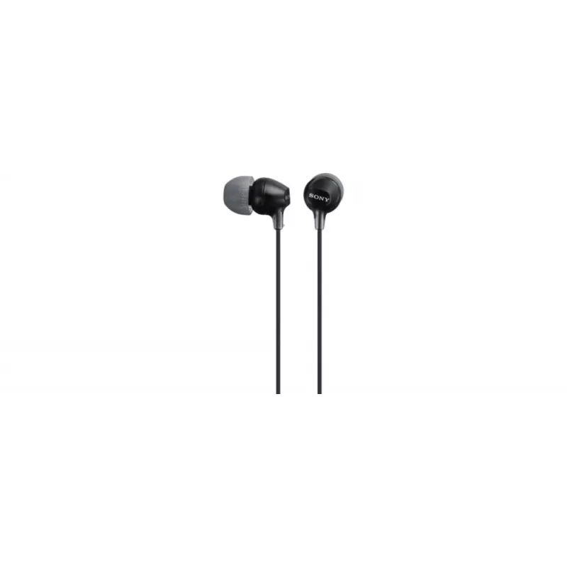 Sony MDR-EX15AP, laidinis, 8 - 22000 Hz, skambučiai/muzika, 3 g, ausinės, juodos