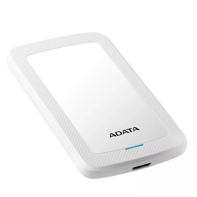 ADATA HV300 - kietasis diskas - 2 TB - išorinis (nešiojamas) - USB 3.1 - 256 bitų AES - balta