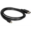 Kabelis Mini DP/DP 1.2 DeLOCK 82438 2 m juodas