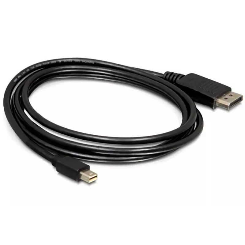 Kabelis Mini DP/DP 1.2 DeLOCK 82438 2 m juodas