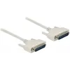DeLOCK 86908 nuoseklusis kabelis smėlio spalvos 0,5 m D-Sub 25 kontaktų