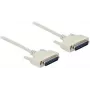 DeLOCK 86908 nuoseklusis kabelis smėlio spalvos 0,5 m D-Sub 25 kontaktų