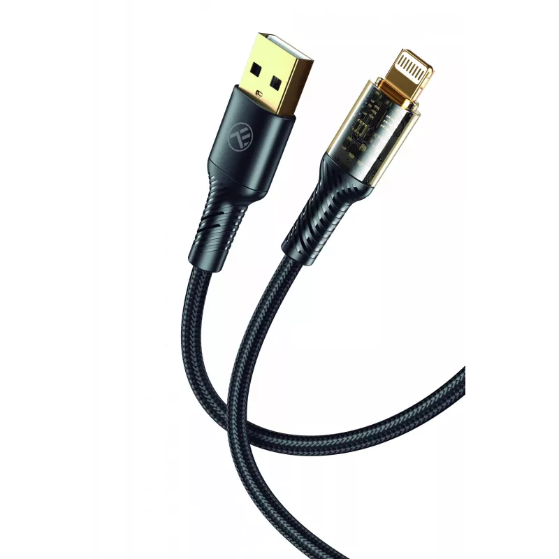USB–Lightning duomenų laidas Tellur TLL155701 — 2,4 A, 100 cm, juodas