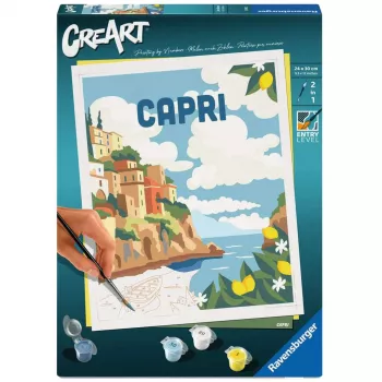 Tapybos rinkinys Ravensburger CreArt Capri – drobės tapybos rinkinys