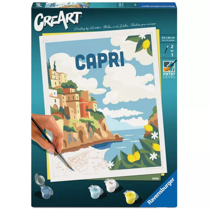Tapybos rinkinys Ravensburger CreArt Capri – drobės tapybos rinkinys