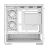 PC Midi Tower korpusas DeepCool CG380 3F WH — Baltas, 235×437×451 mm, palaiko 2,5 colio/3,5 colio, maitinimo blokas apačioje, 3x 120 mm ventiliatoriai sumontuoti