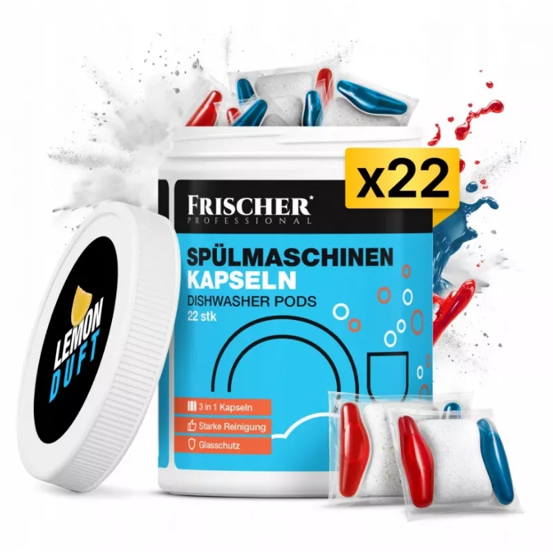 Frischer 3-in-1 indaplovės kapsulės, 22 vnt.
