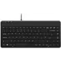 Perixx PERIBOARD-409 P, DE, mini PS/2 klaviatūra, 2 šakotuvai, juoda (PERIBOARD-409 P)