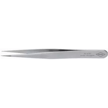 Knipex preciziniai pincetai, ilgis 115 mm, nerūdijantis plienas, nemagnetiniai, atsparūs rūgštims.