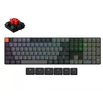 Keychron K5 QMK klaviatūra Universali USB Bluetooth QZERTY Anglų Juoda