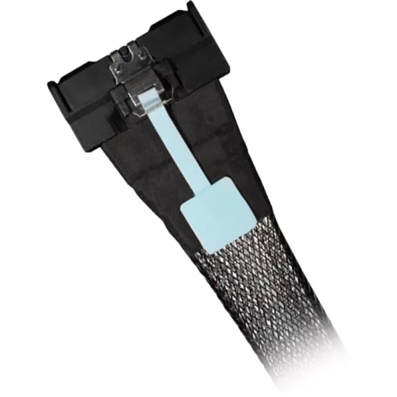 Diskų adapteris ICY BOX MB413L-B — MCIO 8i SFF-TA-1016 į 2× MCIO 4i SFF-TA-1016