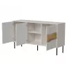 Komoda Cama Meble INSERTO 3D 143,5×40×80 cm — kašmyro apdaila su LED
