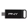 PNY Elite USB atmintinė 256 GB USB Type-C 3.2 Gen 1 (3.1 Gen 1) juoda