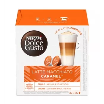 Nescafe Dolce Gusto karamelės latte macchiato kava, 16 kapsulių